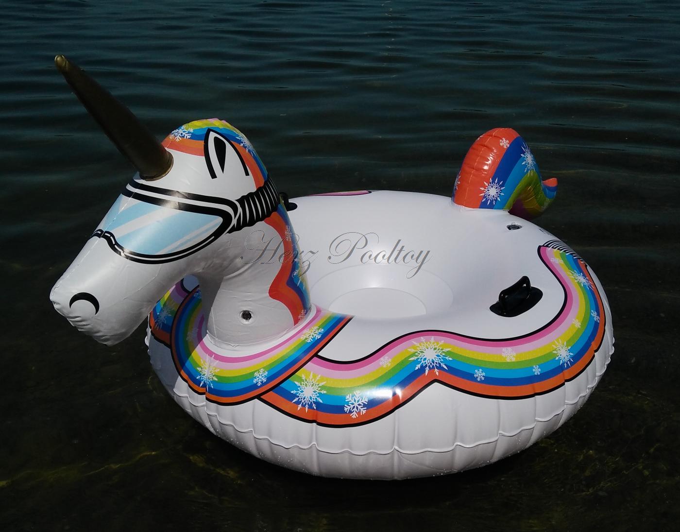 Licorne Gonflable Bestway 155 Cm – Monture Flottante Pour Piscine – 45 Kg Max, Poignées, Patch De Réparation – Dès 3 Ans