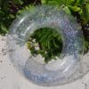 Schwimmreifen "Glitzer" Style mit silbernen Glitzer – Bild 4