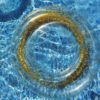 Schwimmreifen "Glitzer" Style mit goldenem Glitzer – Bild 7