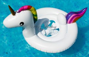 Aufblasbarer Baby Schwimmreifen "Einhorn" Style ~60 cm Durchmesser