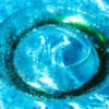 Schwimmreifen "Glitzer" Style mit grünem Glitzer – Bild 4