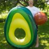 Aufblasbare Luftmatratze "Avocado" ~165x130 cm + Wasserball mit ~45 cm Durchmesser – Bild 2