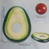Aufblasbare Luftmatratze "Avocado" ~165x130 cm + Wasserball mit ~45 cm Durchmesser – Bild 11