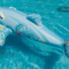 Aufblasbarer Delfin in Hellblau mit ~175x66 cm – Bild 8