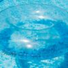 XL Schwimmreifen "Federn" Style  Blau – Bild 2