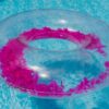 XL Schwimmreifen "Federn" Style  Rot – Bild 2