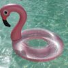 XL Schwimmreifen "Glitzer Flamingo" Style – Bild 6