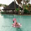 XL Schwimmreifen "Glitzer Flamingo" Style – Bild 2