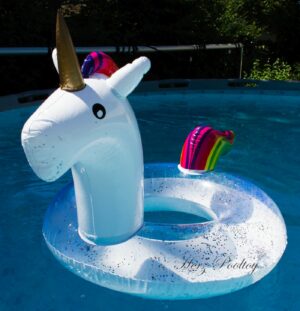 Schwimmreifen "Glitzer Einhorn" Style