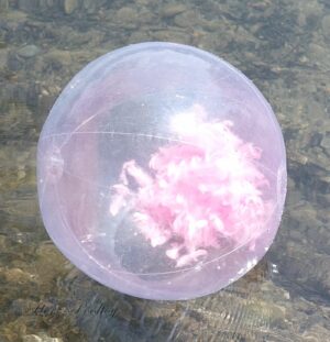 Wasserball "Federn" Style Pink