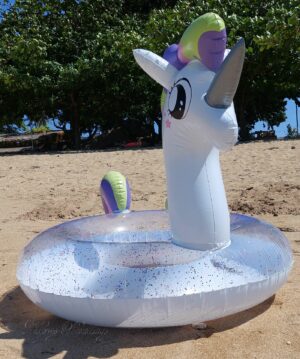 XL Schwimmreifen "Glitzer Pony" Style