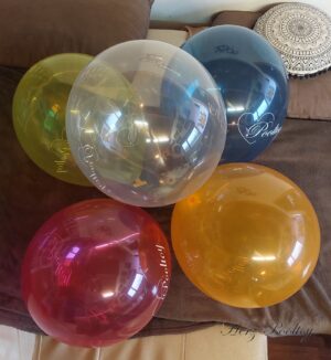 43 cm Durchmesser (17") Luftballons mit Heart-Pooltoy Logo (5 Stk)